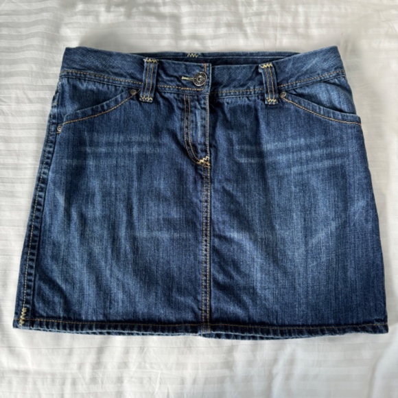 Tommy Hilfiger - Blue Denim Mini Skirt - Picture 1 of 5